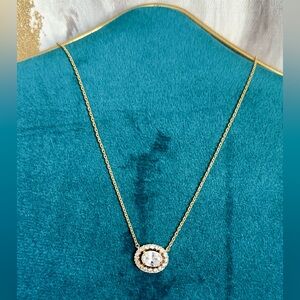 NWT Kate Spade Gold-Tone Victoria Mini Pendant Necklace